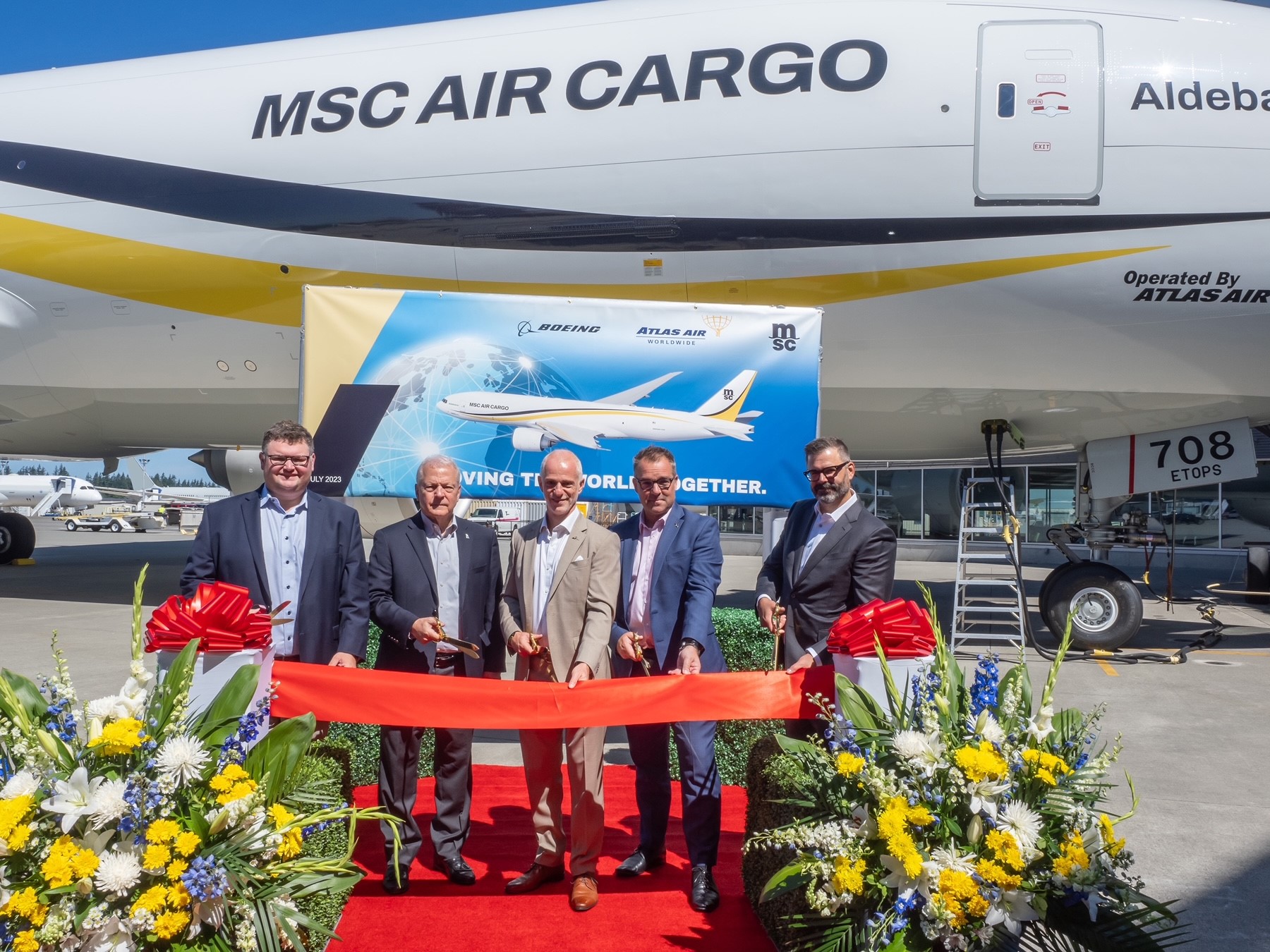 Atlas Air Takes Delivery of Second of Four New Boeing 777-200 Freighters to be Operated for MSC’s Air Cargo Solution