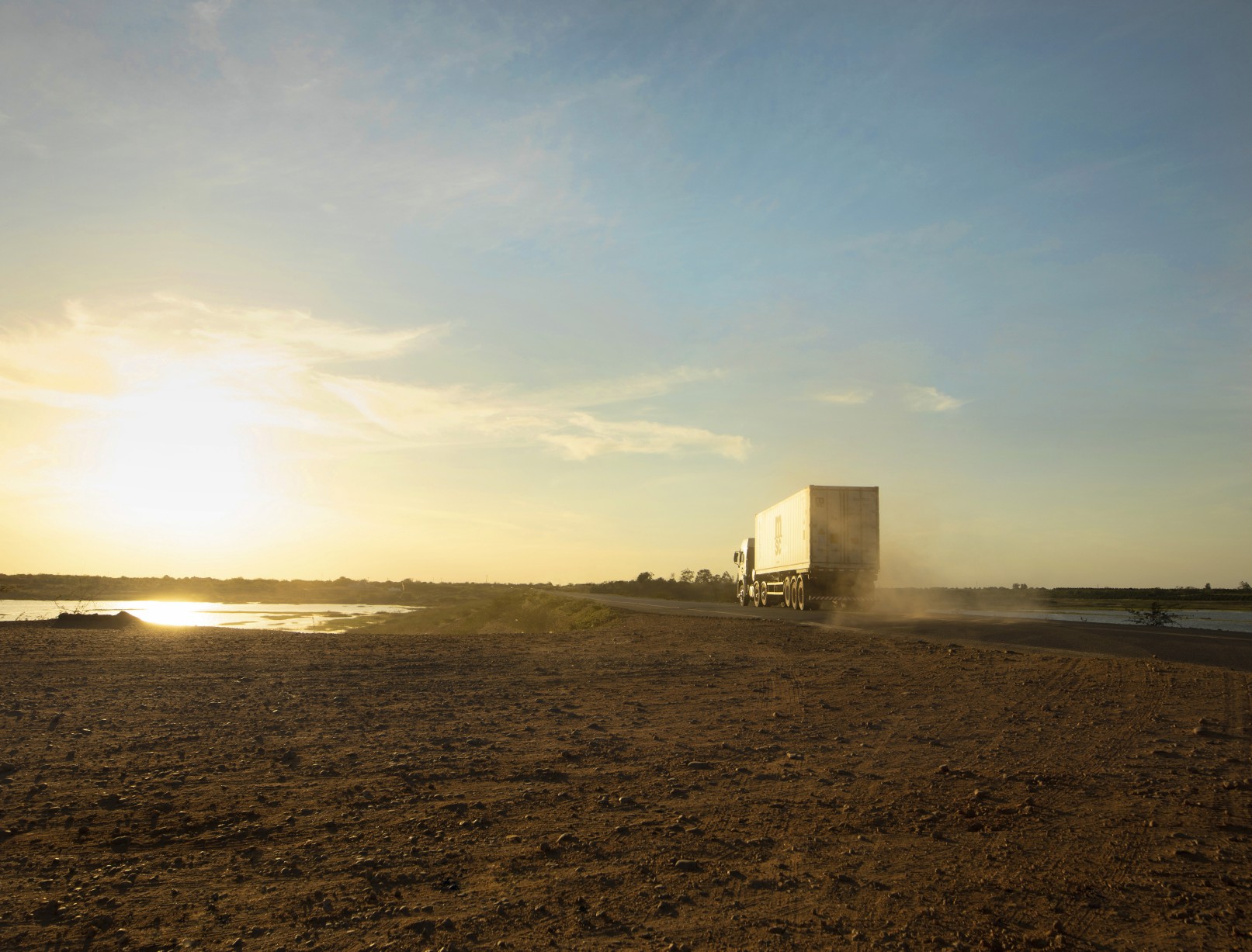 MSC Reefer truck on the road, Brazil